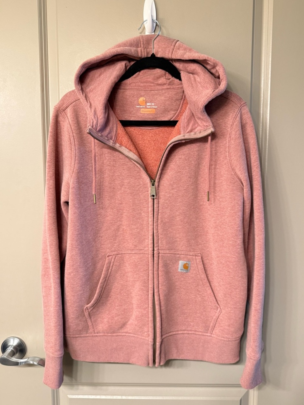 Carhartt Rose Pink Full-Zip Hoodie